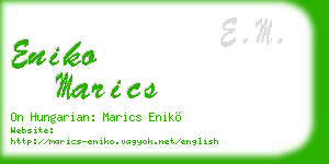 eniko marics business card
